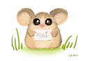 Merci touchant avec un petit animal mignon